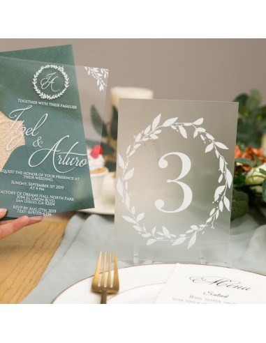 Numéro ou nom de table mariage en... Numéro ou nom de table mariage en...