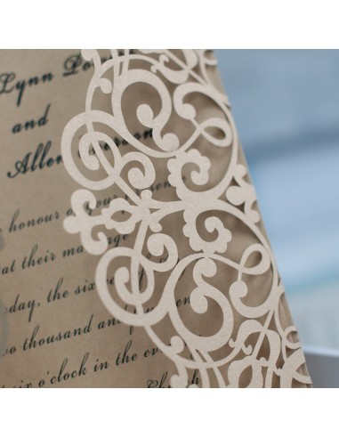 Faire-part mariage Pochette délicate... Faire-part mariage Pochette délicate...