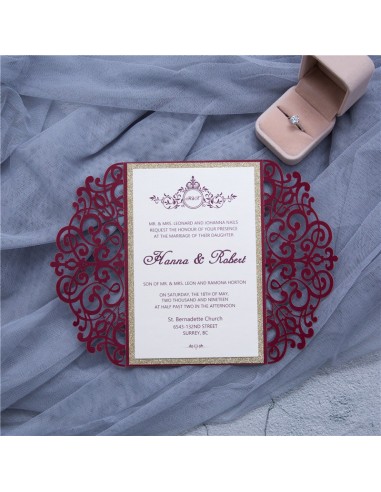 Faire-part mariage Pochette délicate... Faire-part mariage Pochette délicate...