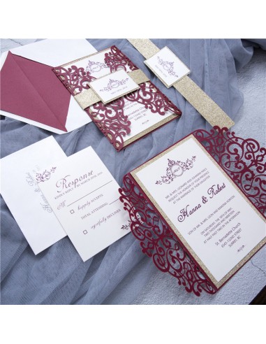 Faire-part mariage Pochette délicate... Faire-part mariage Pochette délicate...