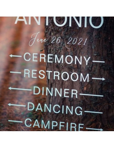 Panneau directionnel Mariage en...