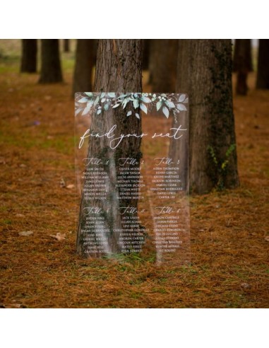 Plan de table Mariage Plexiglass...