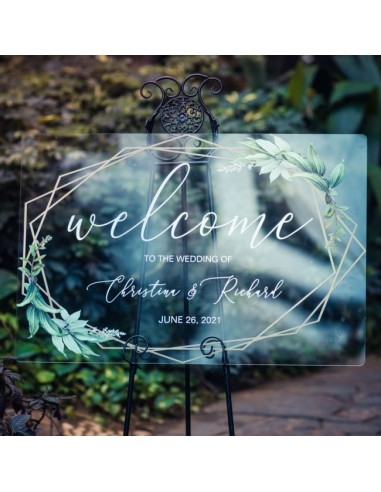Tableau de Bienvenue Mariage en...