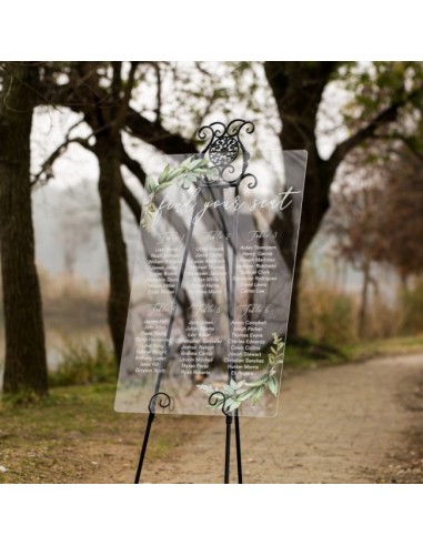 Plan de table Mariage Plexiglass...