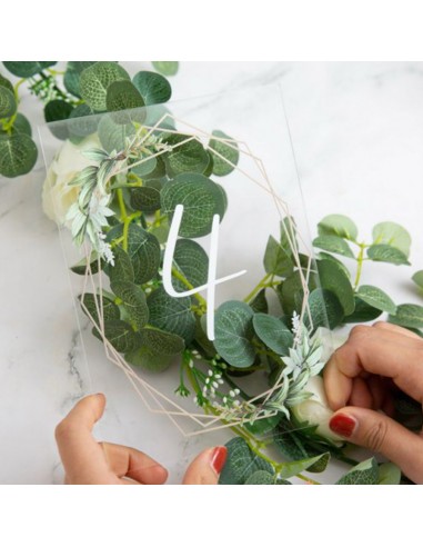 Numéro ou nom de table mariage en...