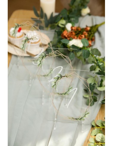 Numéro ou nom de table mariage en...