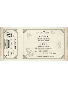 Menu Mariage Ticket de... 2