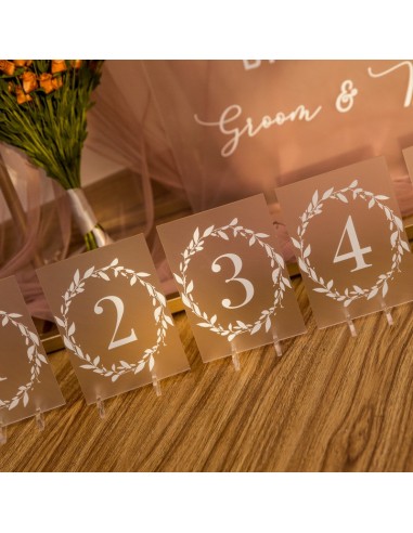 Numéro ou nom de table mariage en... Numéro ou nom de table mariage en...