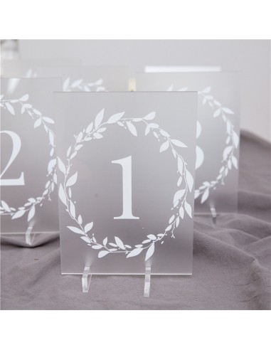 Numéro ou nom de table mariage en...