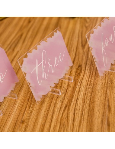 Numéro ou nom de table mariage en...