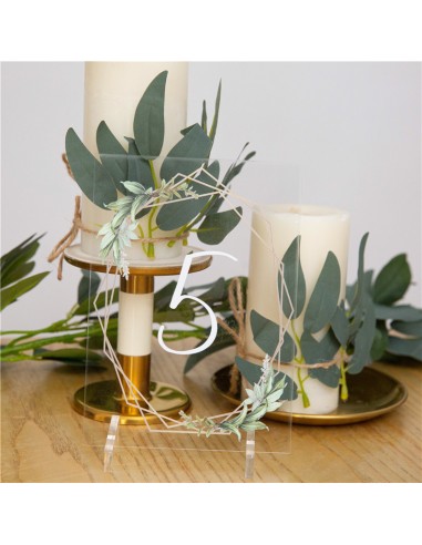 Numéro ou nom de table mariage en...