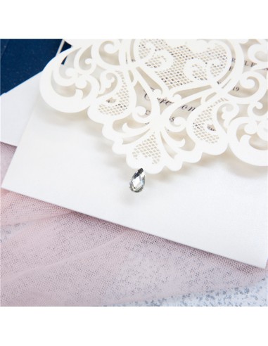 Faire-part Mariage Baroque à perle -... Faire-part Mariage Baroque à perle -...