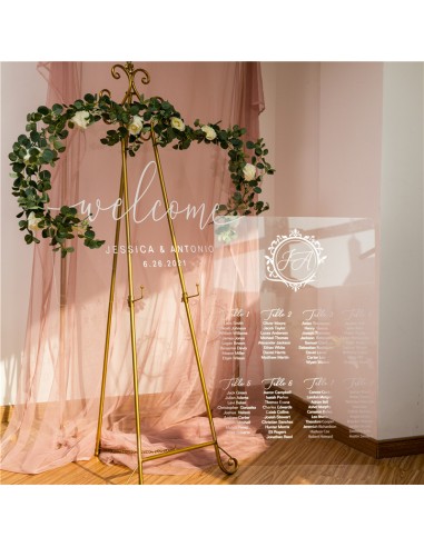 Plan de table Mariage plexiglass Baroque Plan de table Mariage plexiglass Baroque