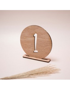 10pcs Feuille acrylique avec support en bois, signe de num￩ro de table de  mariage