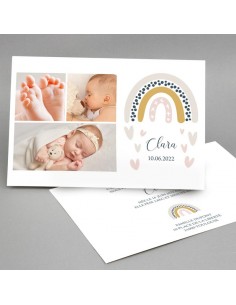 Faire-part Naissance Arc en...