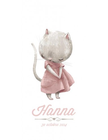 Faire-part Naissance Petit Chat -...