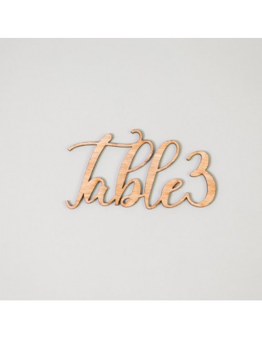 Nom de table mariage découpe avec ou...