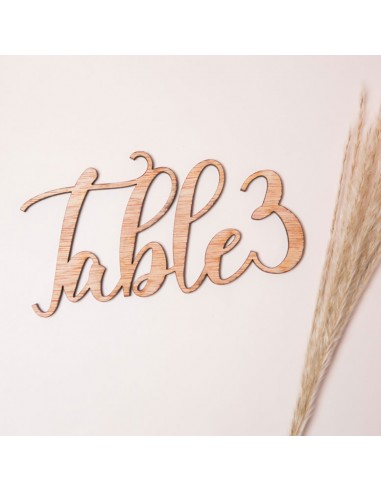 Nom de table mariage découpe avec ou...