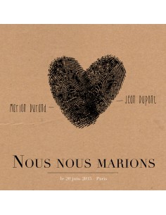 Faire-part numérique Coeur...