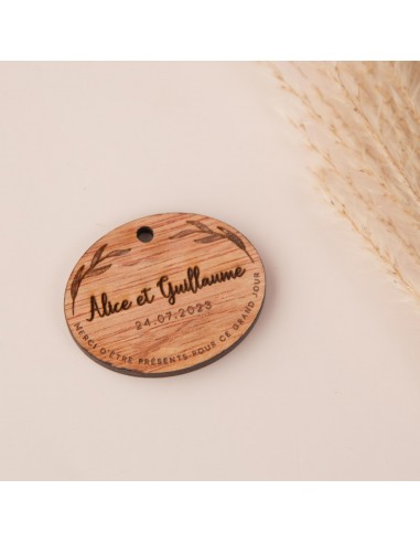 Etiquette personnalisée gravée Bois Etiquette personnalisée gravée Bois