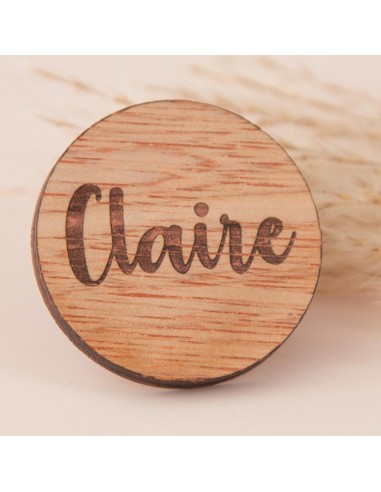 Marque place avec gravure sur bois ou... Marque place avec gravure sur bois ou...