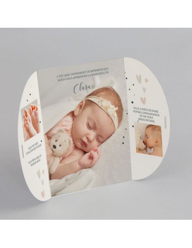 Faire-part Naissance Arc en ciel -...