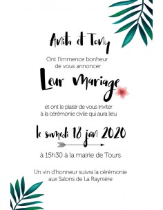 Faire-part numérique Flore... 2