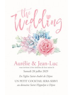 Faire-part numérique Floral...