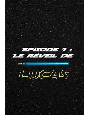 Etiquette naissance Star Wars - Lucas