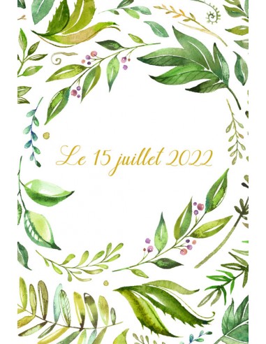 Faire-part numérique feuillage - Lili