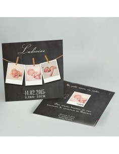 Faire-part Naissance pop up...