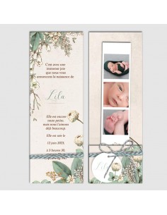 Faire-part Naissance Floral...