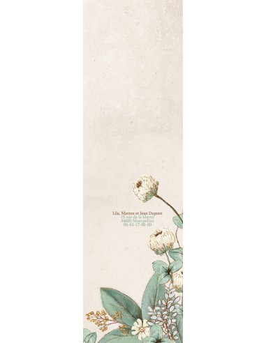 Faire-part Naissance Floral -...