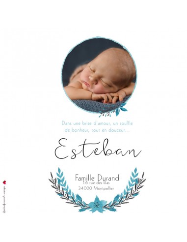 Faire-part Naissance Forêt avec Faon...