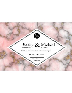 Faire-part numérique marbre...