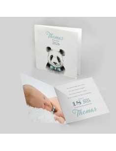Faire-part Naissance Panda...