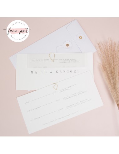 Faire-part Format 10 x 21 cm avec... Faire-part Format 10 x 21 cm avec...