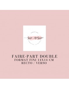 Faire-part double sur...