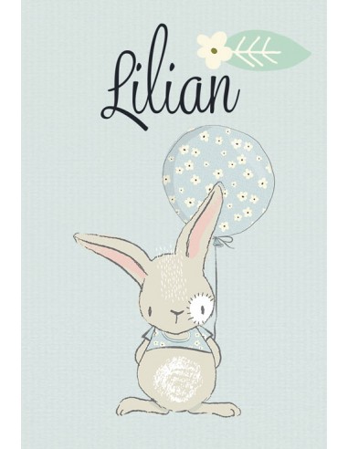 Timbre Naissance Lapin - Lilian