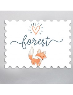 Timbre Naissance famille de...