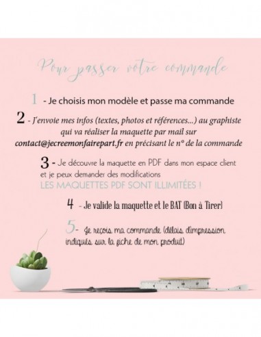 Faire-part double sur design sur... Faire-part double sur design sur...