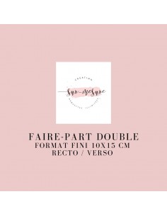 Faire-part double sur...