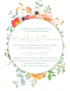 Faire-part numérique Floral... 2