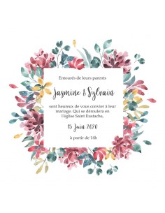 Faire-part numérique Floral...