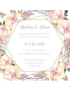 Faire-part numérique floral... 2