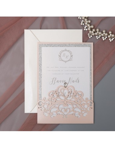Pack Faire-part mariage Couronne de... Pack Faire-part mariage Couronne de...