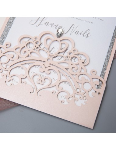 Pack Faire-part mariage Couronne de... Pack Faire-part mariage Couronne de...