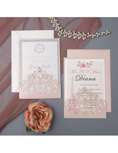 Pack Faire-part mariage Couronne de... Pack Faire-part mariage Couronne de...