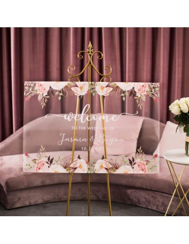 Tableau de bienvenue en plexiglass...