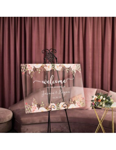 Tableau de bienvenue en plexiglass...